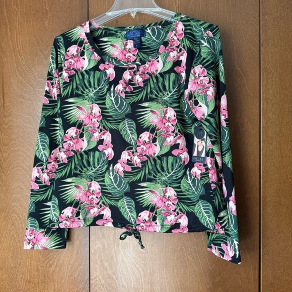 Rachel Roy NWT Floral Long Sleeve Top Only (Sleep Wear) Super Soft & Comfy Sz M